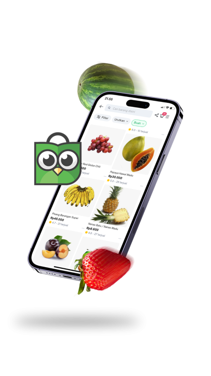 buah dan sayuran segar